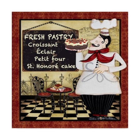 Jean Plout 'Bistro Chef 3' Canvas Art,14x14